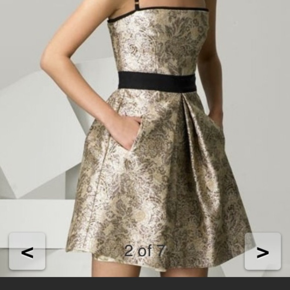 Dolce & Gabbana D&G Gold Brocade Dress